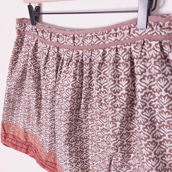 Sophie Max Pleated Boho Cotton Patterned Skirt Large - Picture 2 of 6